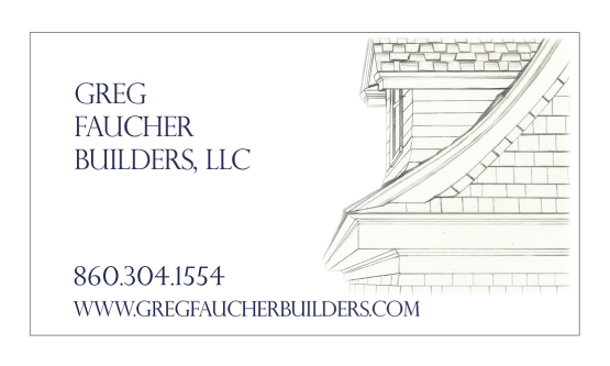 Greg Faucher Builders Business Card